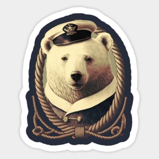 Sailor Polar Bear Sticker